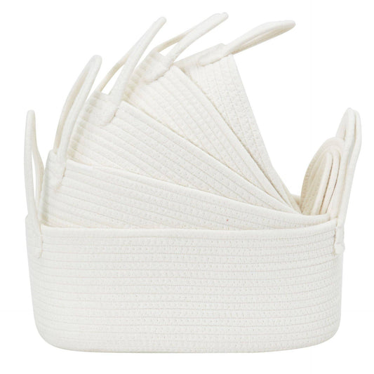 DECOMOMO - Nested Cotton Rope Basket 5-pack - Joy Learning Company
