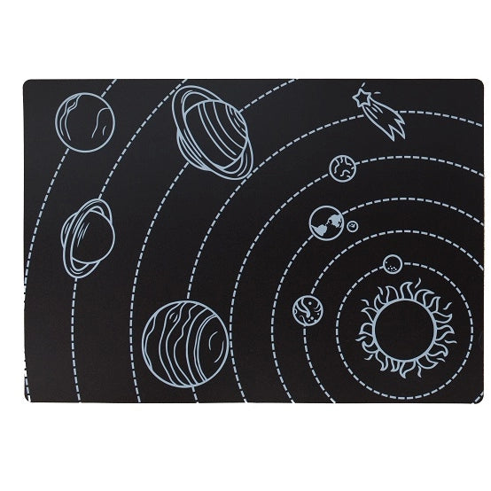 Dinosaur and Solar System Chalkboard Placemat Set