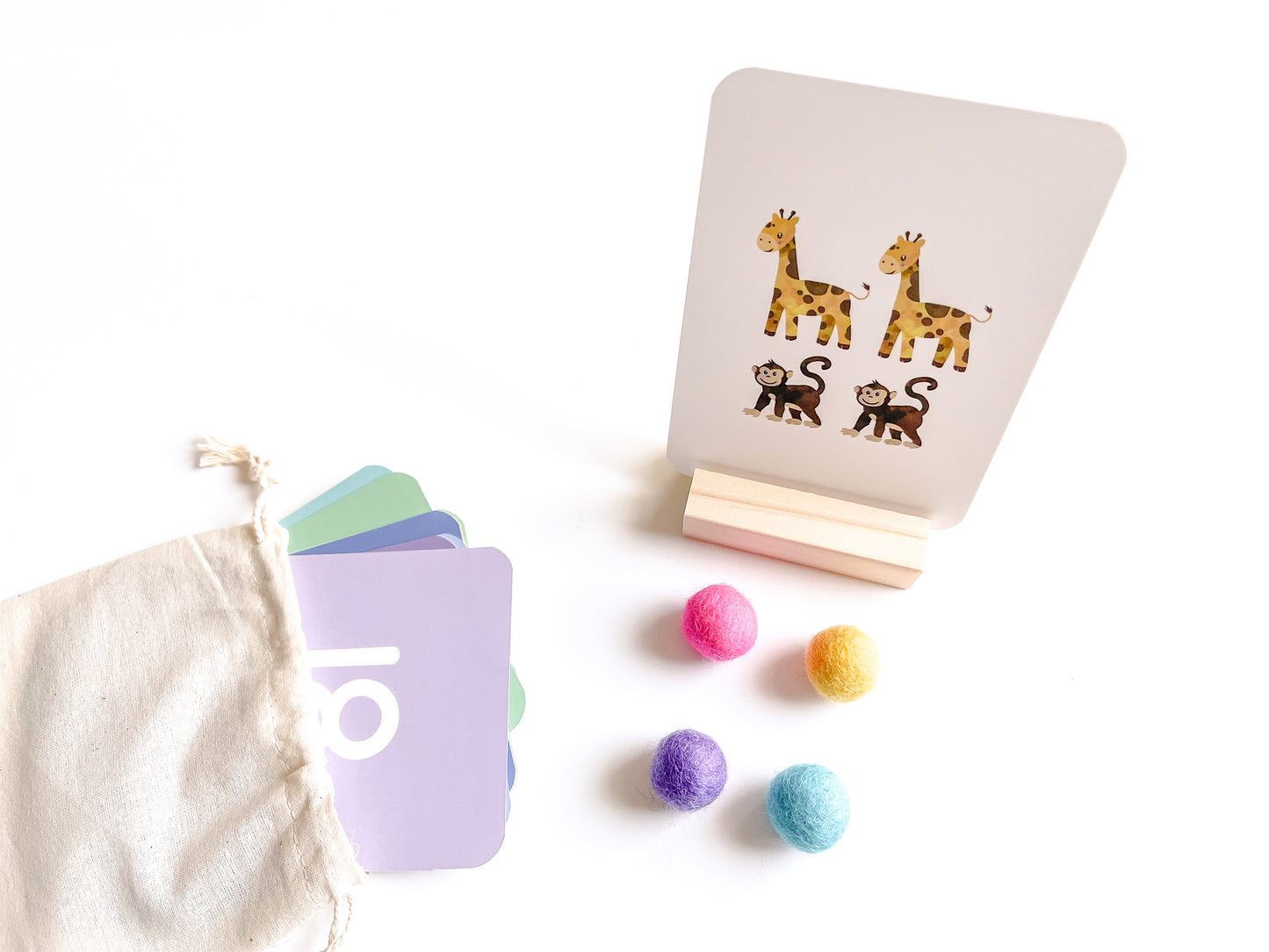 Noah's Ark Skip Counting by 2s Flash Cards