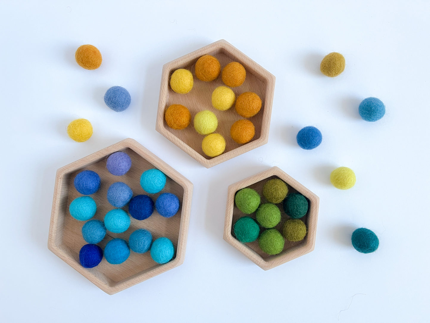 Hexagon Sorting Trays